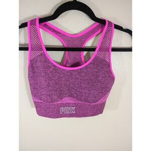 pink active sports bra Pink Mesh Stretch Sz M